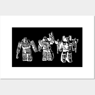 Vitage robot action figure Posters and Art